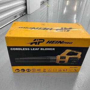 HeinPro Cordless Leaf Blower - Yellow and Black